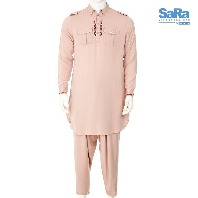 SaRa Men's Kabli set (MKB11FCB-LT Pink)