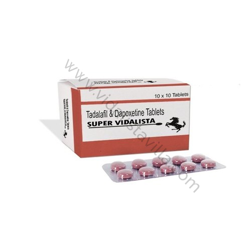 Super Vidalista | Tadalafil+Dapoxetine | ED+PE Cure | 30%Off