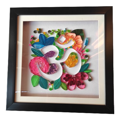 Quilling Art Flower OM | Handmade Wall Hanging | SmewIndia